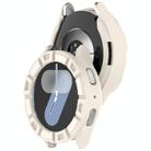 For Samsung Galaxy Watch 7 44mm Armour Hollow TPU Watch Protective Case(Starlight) - 3