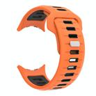 For Google Pixel Watch 3 45mm Two Color Reverse Buckle Silicone Watch Band(Orange Black) - 3