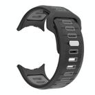 For Google Pixel Watch 3 45mm Two Color Reverse Buckle Silicone Watch Band(Black Gray) - 3