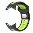 For Google Pixel Watch 3 45mm Two Color Reverse Buckle Silicone Watch Band(Black Lime) - 2
