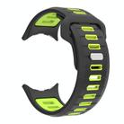For Google Pixel Watch 3 45mm Two Color Reverse Buckle Silicone Watch Band(Black Lime) - 3