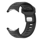 For Google Pixel Watch 3 45mm Two Color Reverse Buckle Silicone Watch Band(Black) - 2