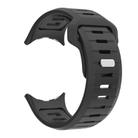 For Google Pixel Watch 3 45mm Two Color Reverse Buckle Silicone Watch Band(Black) - 3