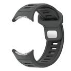 For Google Pixel Watch 3 45mm Two Color Reverse Buckle Silicone Watch Band(Charcoal Black) - 2