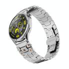 22mm Stainless Steel Butterfly Buckle Metal Watch Band(Silver) - 1