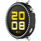 For Huawei Watch GT5 / GT4 41mm Single Row Diamond Half Coverage PC Hollow Watch Protective Case(Black) - 2