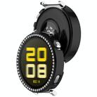 For Huawei Watch GT5 / GT4 41mm Single Row Diamond Half Coverage PC Hollow Watch Protective Case(Black) - 3