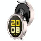 For Huawei Watch GT5 / GT4 41mm Single Row Diamond Half Coverage PC Hollow Watch Protective Case(Polish Starlight) - 3