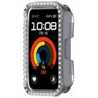 For Huawei Band 10 / 9 / 8 Single Row Diamond Half Coverage PC Hollow Watch Protective Case(Transparent Color) - 2