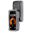 For Huawei Band 10 / 9 / 8 Single Row Diamond Half Coverage PC Hollow Watch Protective Case(Transparent Color) - 3