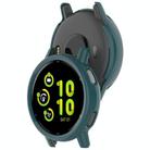 For Garmin Vivoactive 5 Half Coverage PC Hollow Watch Protective Case(Pine Green) - 3