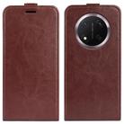 For Honor X9c R64 Texture Single Vertical Flip Leather Phone Case(Brown) - 1