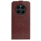 For Honor Magic7 Pro R64 Texture Single Vertical Flip Leather Phone Case(Brown) - 3