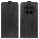 For Honor Magic7 5G R64 Texture Single Vertical Flip Leather Phone Case(Black) - 1