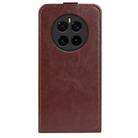 For Honor Magic7 5G R64 Texture Single Vertical Flip Leather Phone Case(Brown) - 3