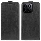 For Honor 200 Smart R64 Texture Single Vertical Flip Leather Phone Case(Black) - 1