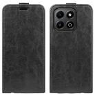 For Honor X6b R64 Texture Single Vertical Flip Leather Phone Case(Black) - 1