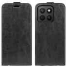 For Honor X8c 4G R64 Texture Single Vertical Flip Leather Phone Case(Black) - 1