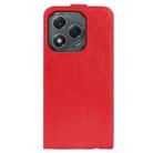 For Honor 400 Lite Global R64 Texture Single Vertical Flip Leather Phone Case(Red) - 3