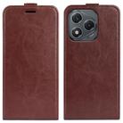 For Honor 400 Lite Global R64 Texture Single Vertical Flip Leather Phone Case(Brown) - 1