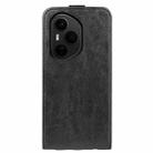 For Honor 400 Pro Global 160.8mm R64 Texture Single Vertical Flip Leather Phone Case(Black) - 3