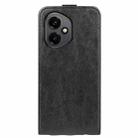 For Honor 400 Global R64 Texture Single Vertical Flip Leather Phone Case(Black) - 3