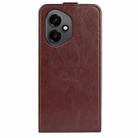 For Honor 400 Global R64 Texture Single Vertical Flip Leather Phone Case(Brown) - 3
