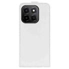 For Honor X6c R64 Texture Single Vertical Flip Leather Phone Case(White) - 3