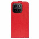 For Honor X6c R64 Texture Single Vertical Flip Leather Phone Case(Red) - 3