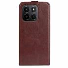 For Honor X6c R64 Texture Single Vertical Flip Leather Phone Case(Brown) - 3