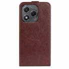 For Honor 400 Smart R64 Texture Single Vertical Flip Leather Phone Case(Brown) - 3