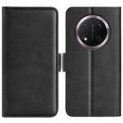For Honor X9c Dual-side Magnetic Buckle Horizontal Flip Leather Phone Case(Black) - 1