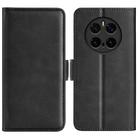 For Honor Magic7 Pro Dual-side Magnetic Buckle Horizontal Flip Leather Phone Case(Black) - 1