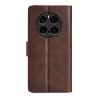 For Honor Magic7 Pro Dual-side Magnetic Buckle Horizontal Flip Leather Phone Case(Brown) - 3