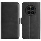 For Honor Magic7 5G Dual-side Magnetic Buckle Horizontal Flip Leather Phone Case(Black) - 1