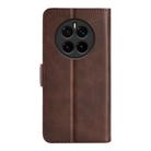 For Honor Magic7 5G Dual-side Magnetic Buckle Horizontal Flip Leather Phone Case(Brown) - 3