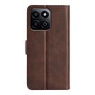 For Honor 200 Smart Dual-side Magnetic Buckle Horizontal Flip Leather Phone Case(Brown) - 3