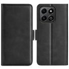 For Honor X6b Dual-side Magnetic Buckle Horizontal Flip Leather Phone Case(Black) - 1