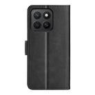 For Honor X8c 4G Dual-side Magnetic Buckle Horizontal Flip Leather Phone Case(Black) - 3