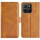 For Honor X8c 4G Dual-side Magnetic Buckle Horizontal Flip Leather Phone Case(Yellow) - 1