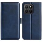 For Honor X8c 4G Dual-side Magnetic Buckle Horizontal Flip Leather Phone Case(Dark Blue) - 1