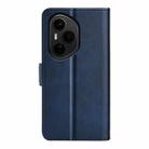 For Honor 400 Pro Global 160.8mm Dual-side Magnetic Buckle Horizontal Flip Leather Phone Case(Dark Blue) - 3