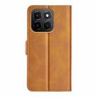 For Honor X6c Dual-side Magnetic Buckle Horizontal Flip Leather Phone Case(Yellow) - 3