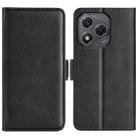 For Honor 400 Smart Dual-side Magnetic Buckle Horizontal Flip Leather Phone Case(Black) - 1