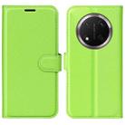 For Honor X9c Litchi Texture Horizontal Flip Leather Phone Case with Holder(Green) - 1