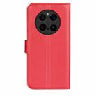 For Honor Magic7 Pro Litchi Texture Horizontal Flip Leather Phone Case with Holder(Red) - 3