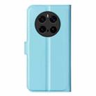 For Honor Magic7 Pro Litchi Texture Horizontal Flip Leather Phone Case with Holder(Blue) - 3