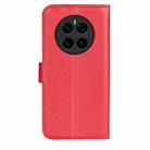 For Honor Magic7 5G Litchi Texture Horizontal Flip Leather Phone Case with Holder(Red) - 3