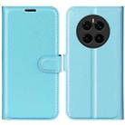 For Honor Magic7 5G Litchi Texture Horizontal Flip Leather Phone Case with Holder(Blue) - 1