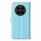 For Honor Magic7 5G Litchi Texture Horizontal Flip Leather Phone Case with Holder(Blue) - 3